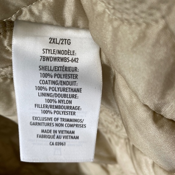 Wind River Jacket Woman's Size 2XL Winter Coat T-Max Hyper Dri- Hooded Tan - Picture 13 of 16